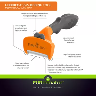 Product FURminator® Long Hair Undercoat deShedding Dog Tool