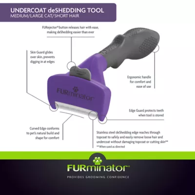 Product FURminator® Short Hair Undercoat deShedding Cat Tool