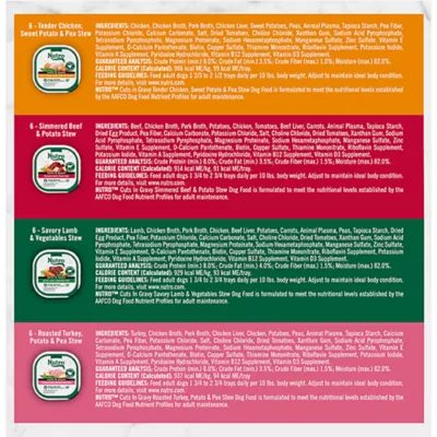Product Nutro Natural Choice™ Cuts in Gravy Adult Wet Dog Food - Grain Free, Variety Pack, 24 Count