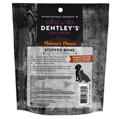 Product Dentley's® Small Filled Femur Bone Dog Chew - Peanut Butter & Jelly