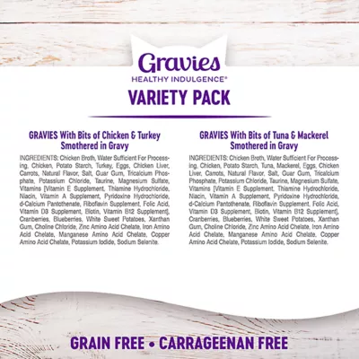 Product Wellness® Gravies Adult Cat Food - Grain Free, Variety Pack, 8 CT, 24 OZ