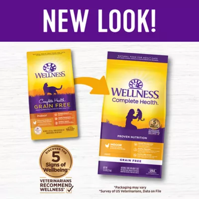 Product Wellness® Complete Health Indoor Cat Food - Natural, Grain Free, Deboned Chicken & Chicken Meal