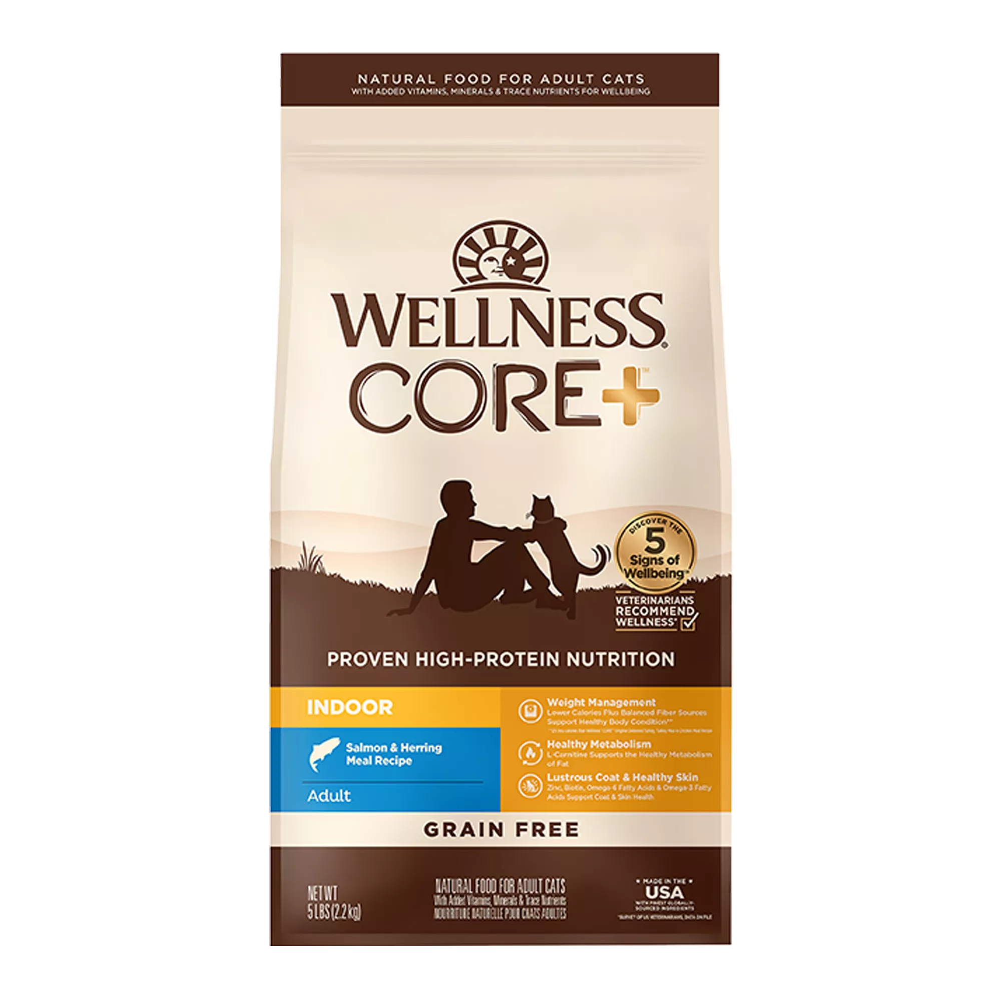 Wellness® CORE® Indoor Adult Cat Food - Natural, Grain Free, Salmon & Herring