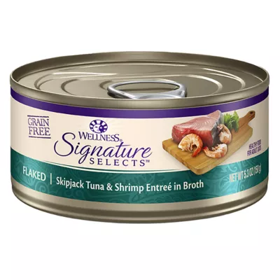 Product Wellness® Signature Selects Adult Cat Wet Food - Grain Free, Flaked, 5.3 Oz