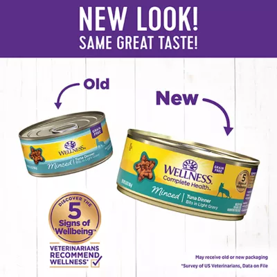 Product Wellness® Complete Health Adult Cat Wet Food - Natural, Grain Free, Minced, 5.5 Oz