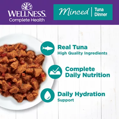 Product Wellness® Complete Health Adult Cat Wet Food - Natural, Grain Free, Minced, 5.5 Oz