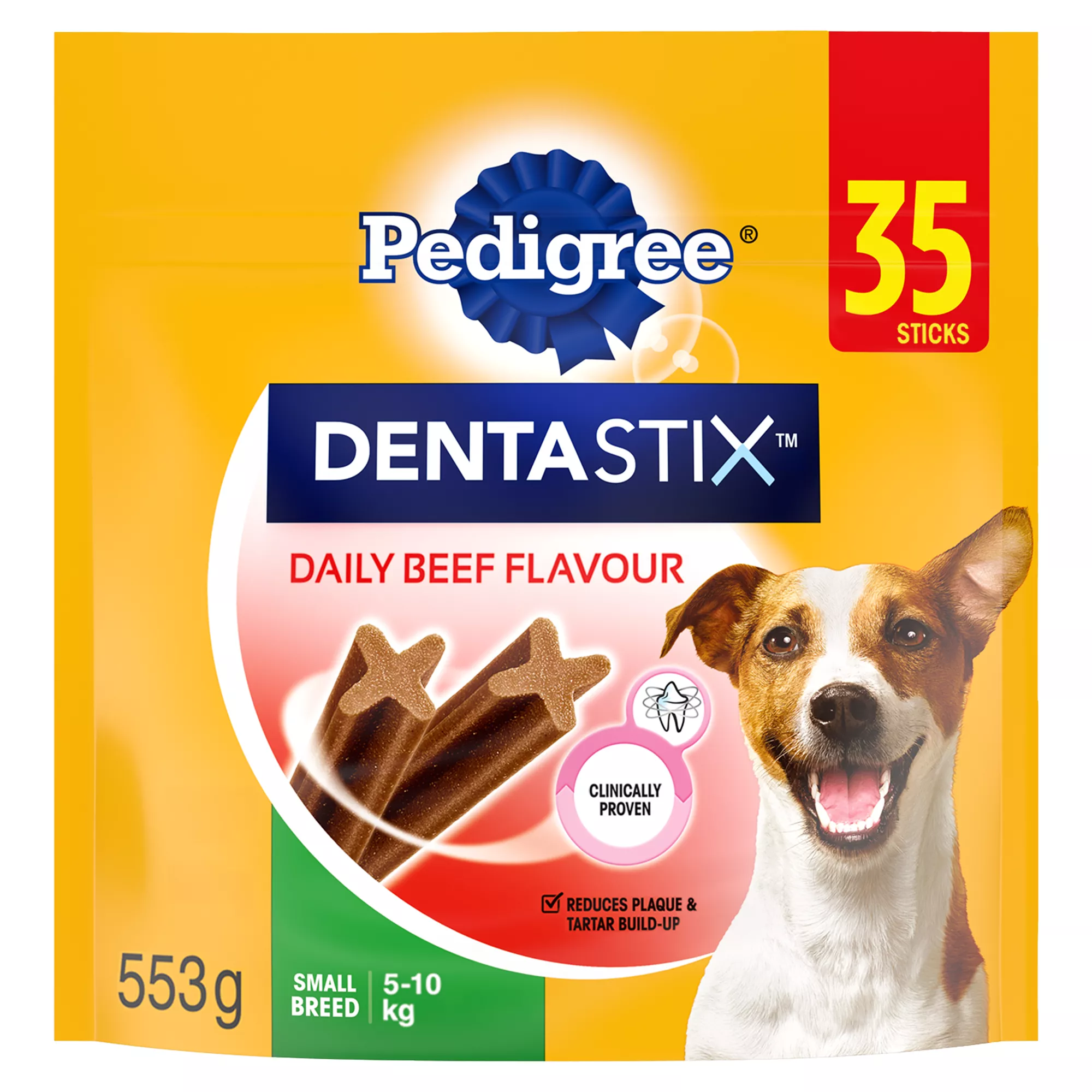 Pedigree Dentastix Beef Flavour Small Breed Adult Dog Oral Care Dental Treats