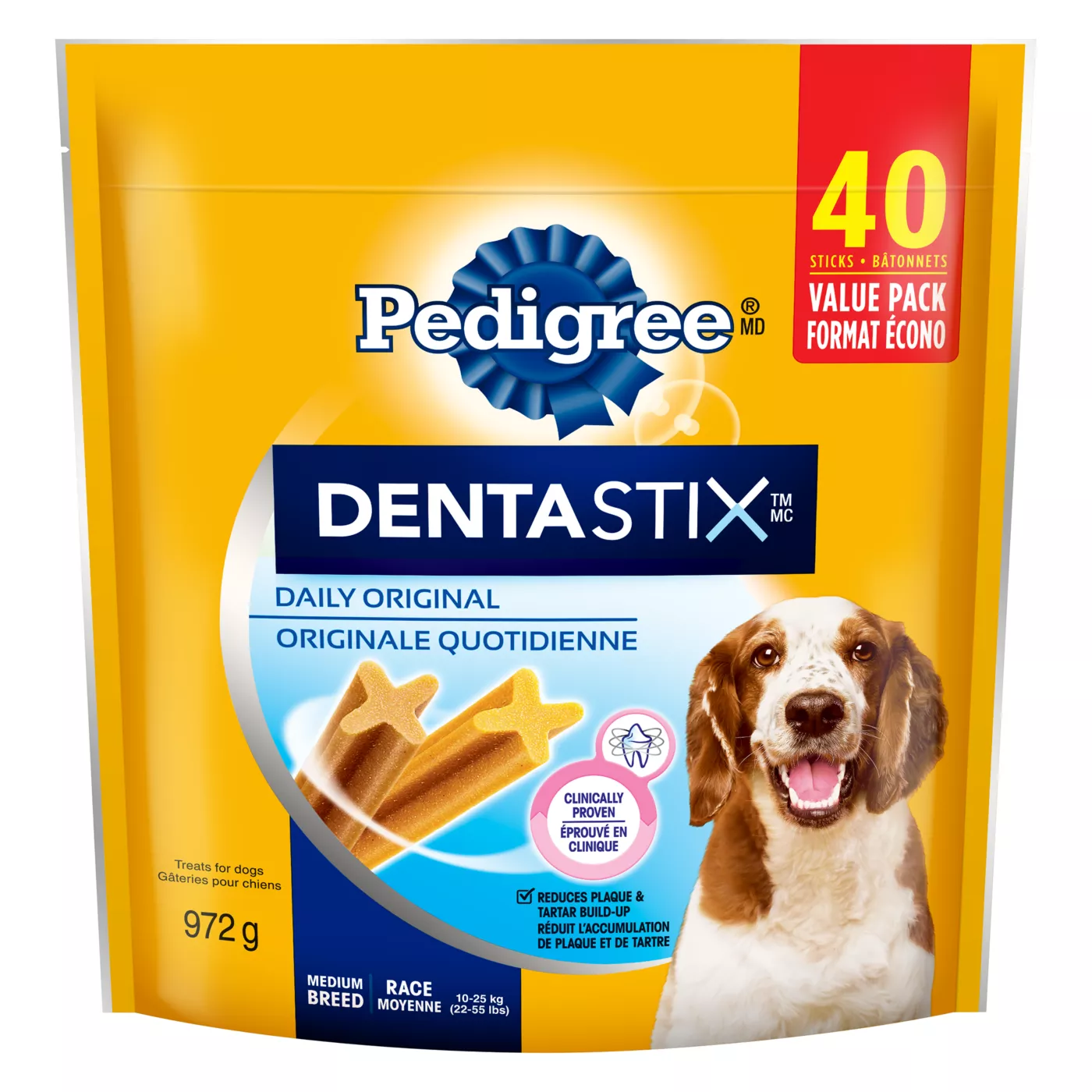 Pedigree Dentastix Oral Care Adult Dog Treats for Medium Breed Dogs Original