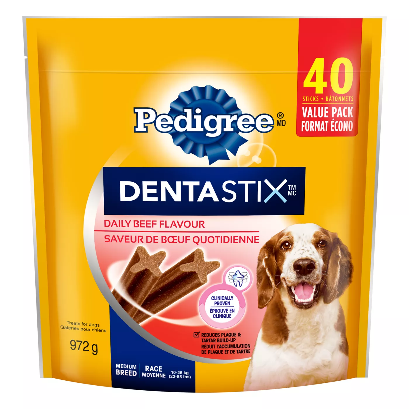 Pedigree Dentastix Beef Flavour Adult Dog Oral Care Dental Treats