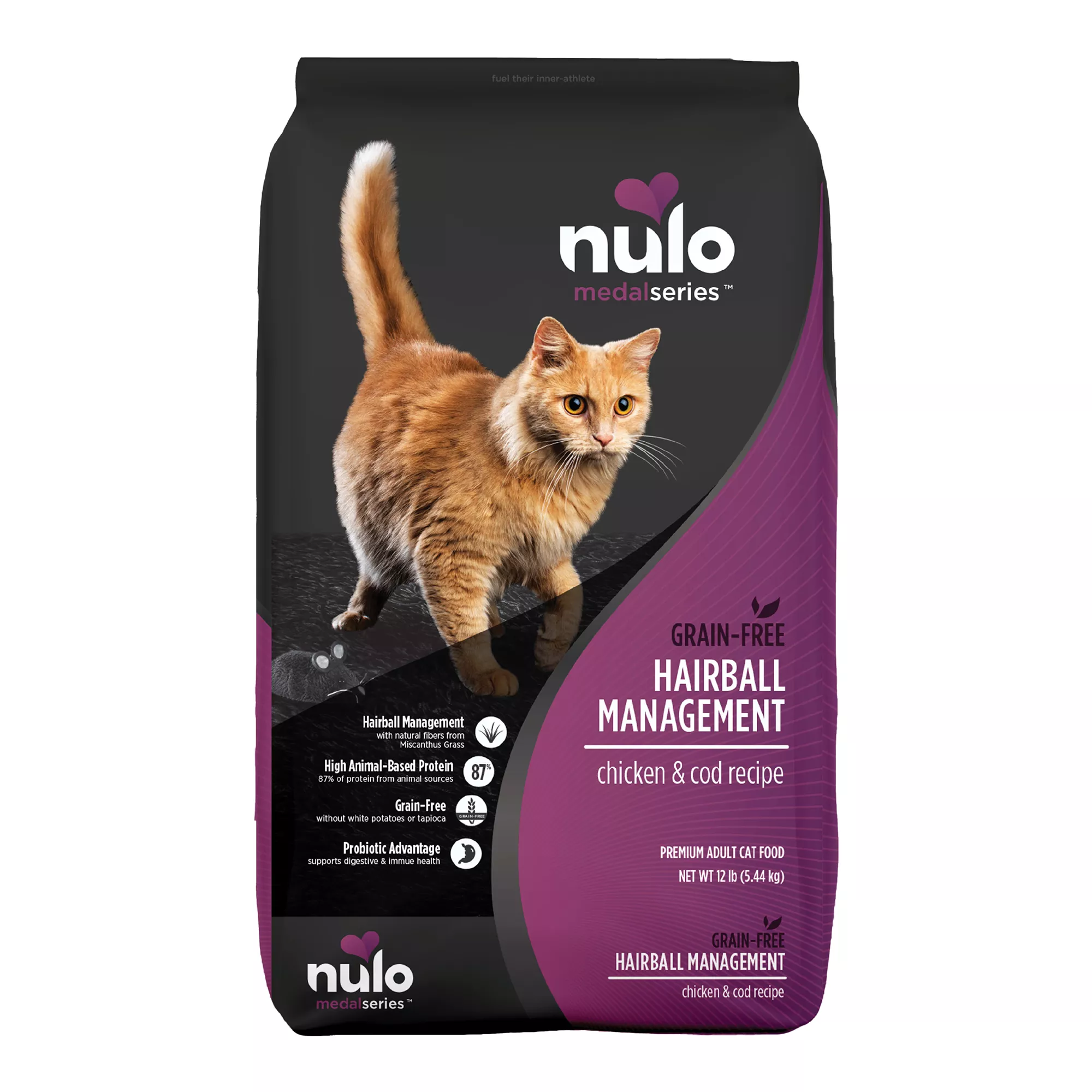 Nulo MedalSeries Hairball Management Adult Dry Cat Food - Chicken & Cod