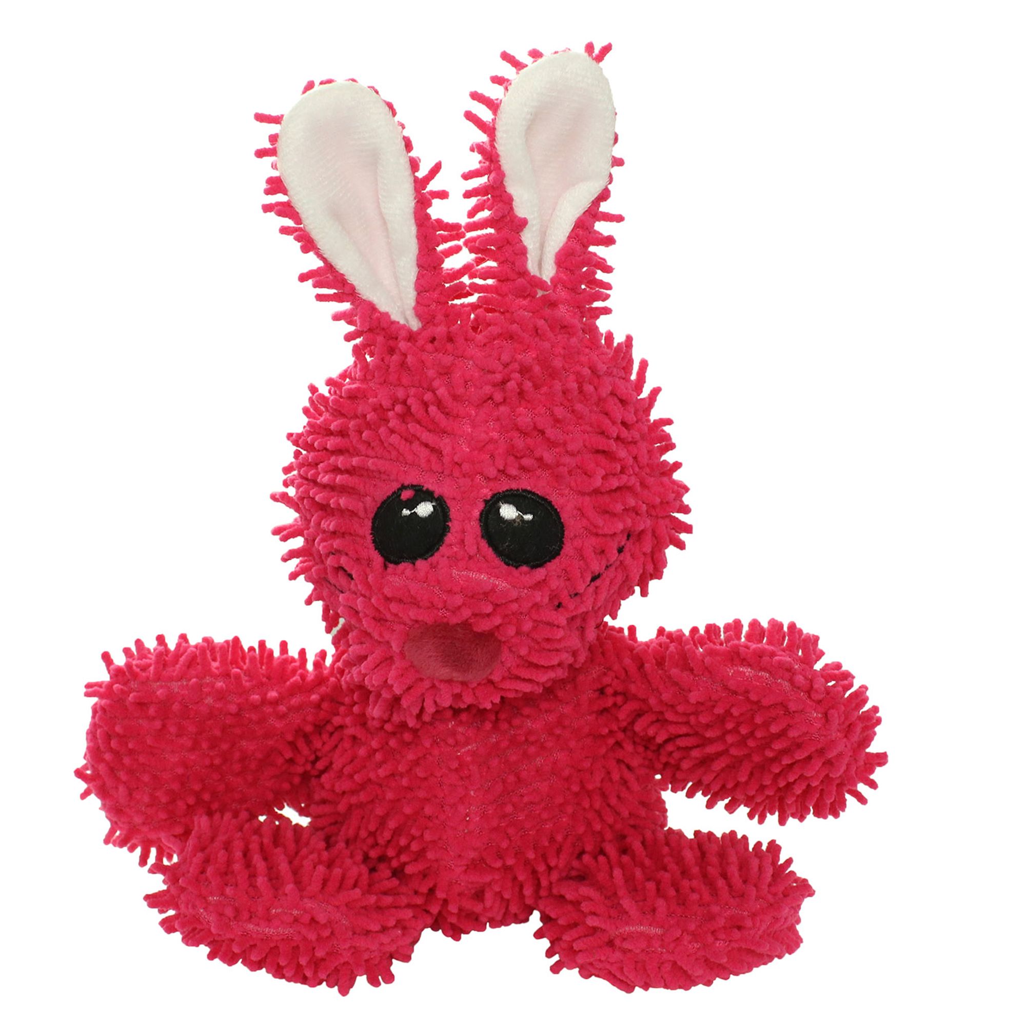 pink rabbit dog toy
