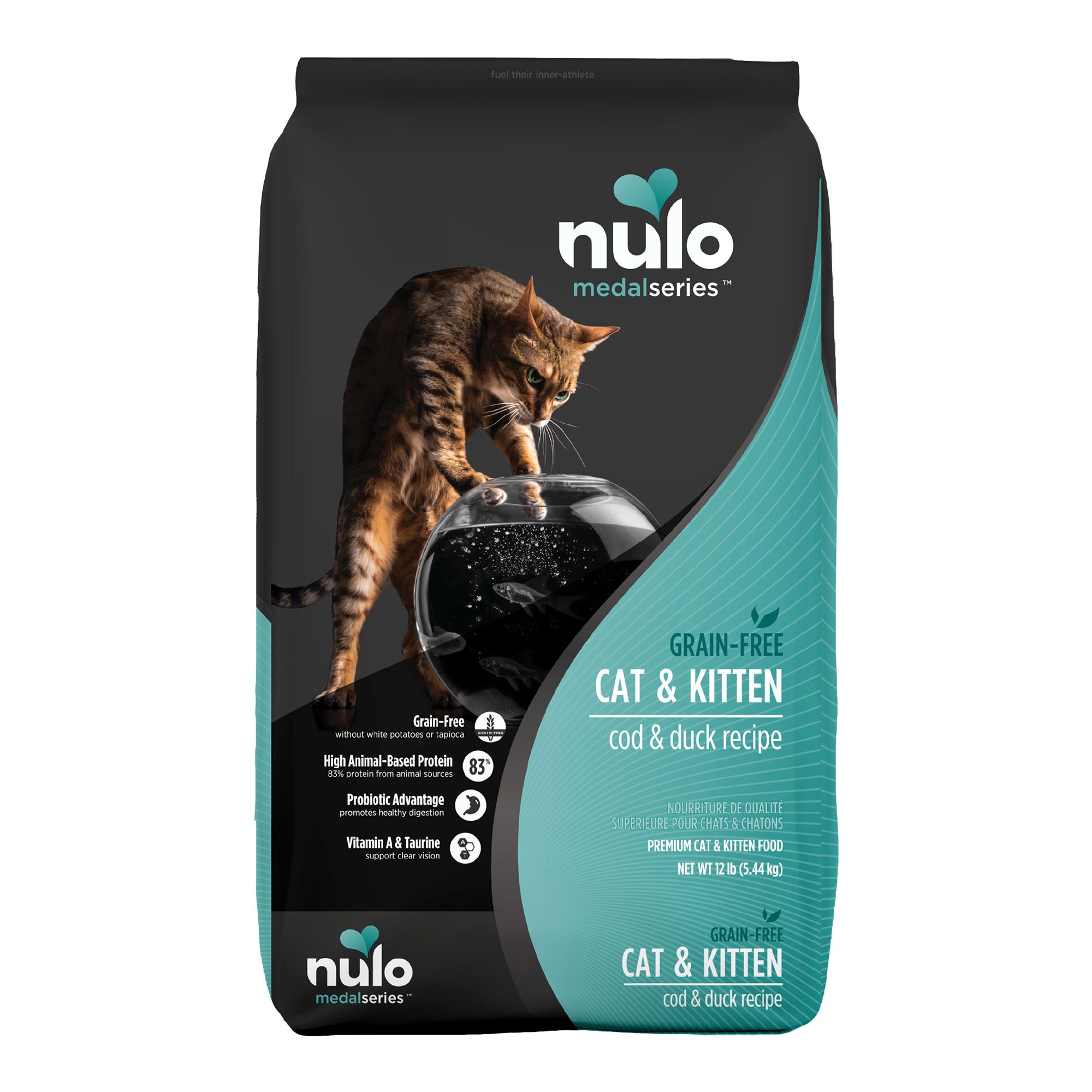 Nulo MedalSeries All Life Stages Dry Cat Food Grain Free Cod