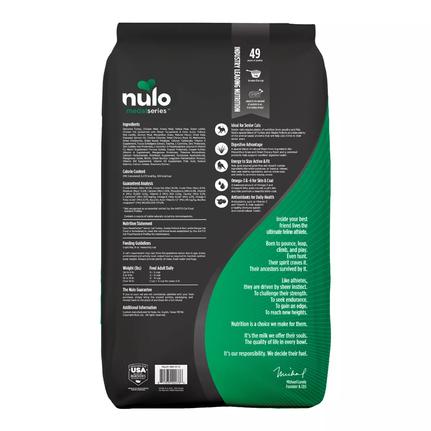 Nulo turkey and chicken fashion cat food