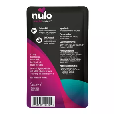 Product Nulo MedalSeries All Life Stage Wet Dog Food Topper - Limited Ingredient, 2.8 Oz.