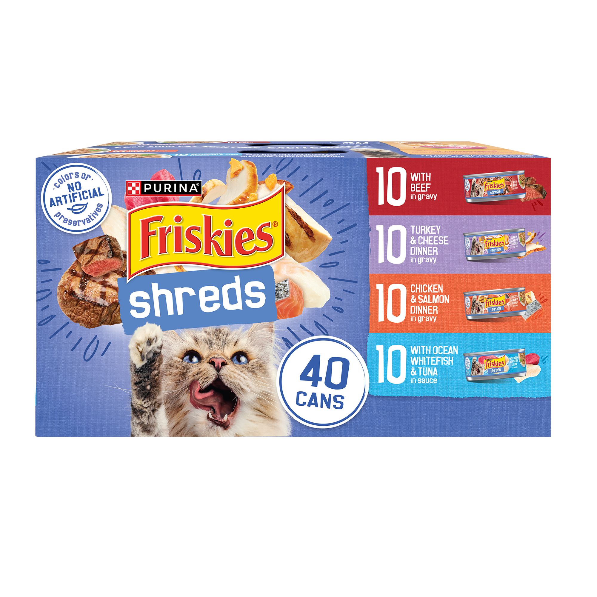 Friskies wet cat food 48 cans hotsell