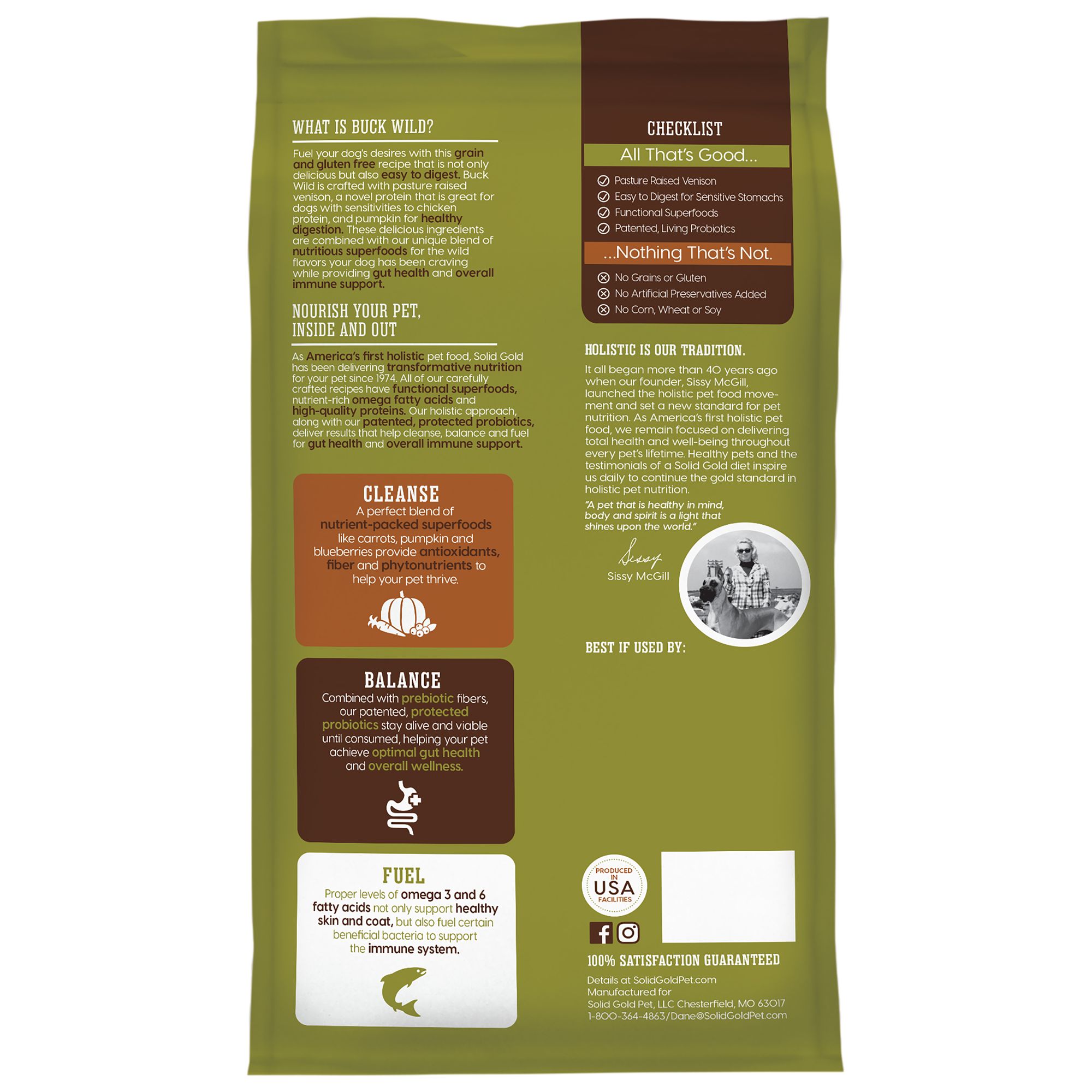 solid gold venison dog food