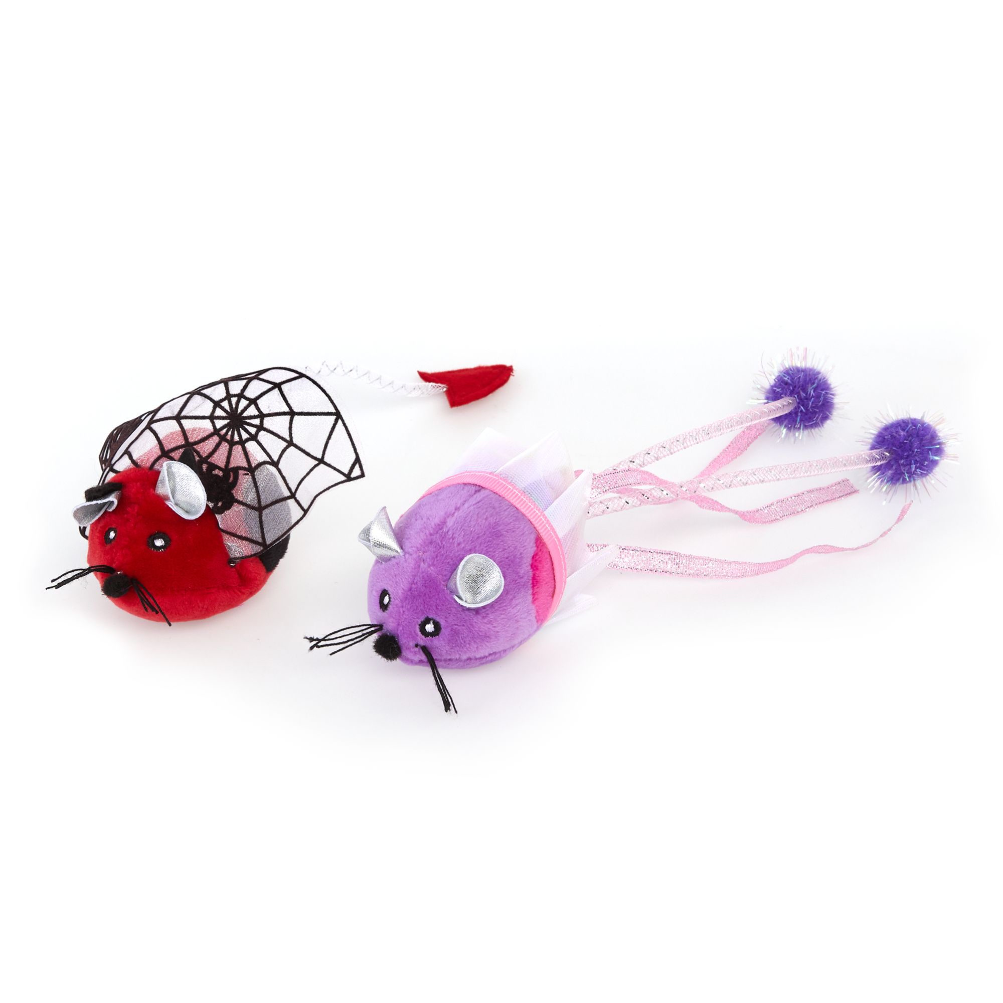 Thrills & Chills&trade; Halloween Devil & Princess Mice Cat Toys - 2 Pack