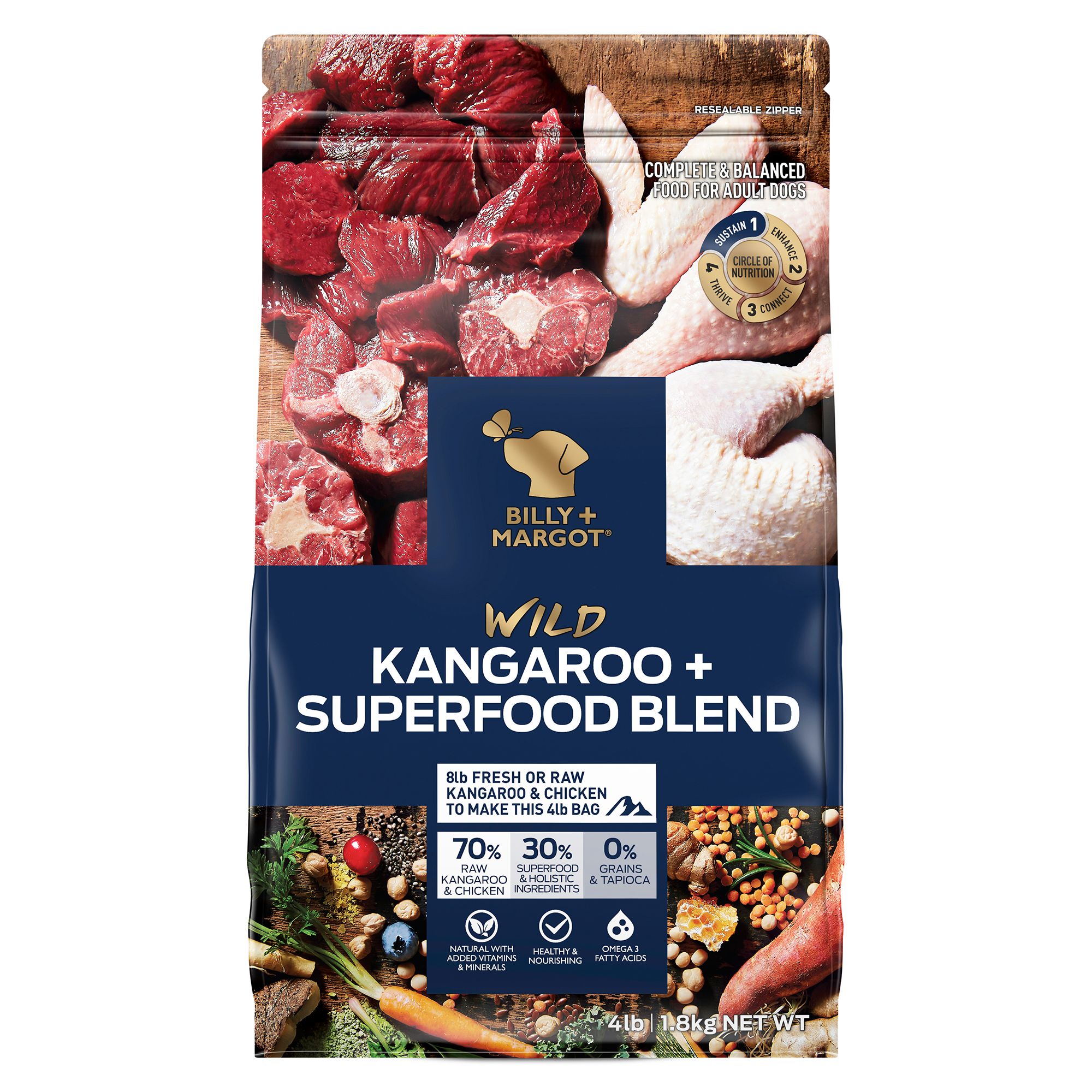 Wild Kangaroo \u0026 Superfood Blend, Grain 
