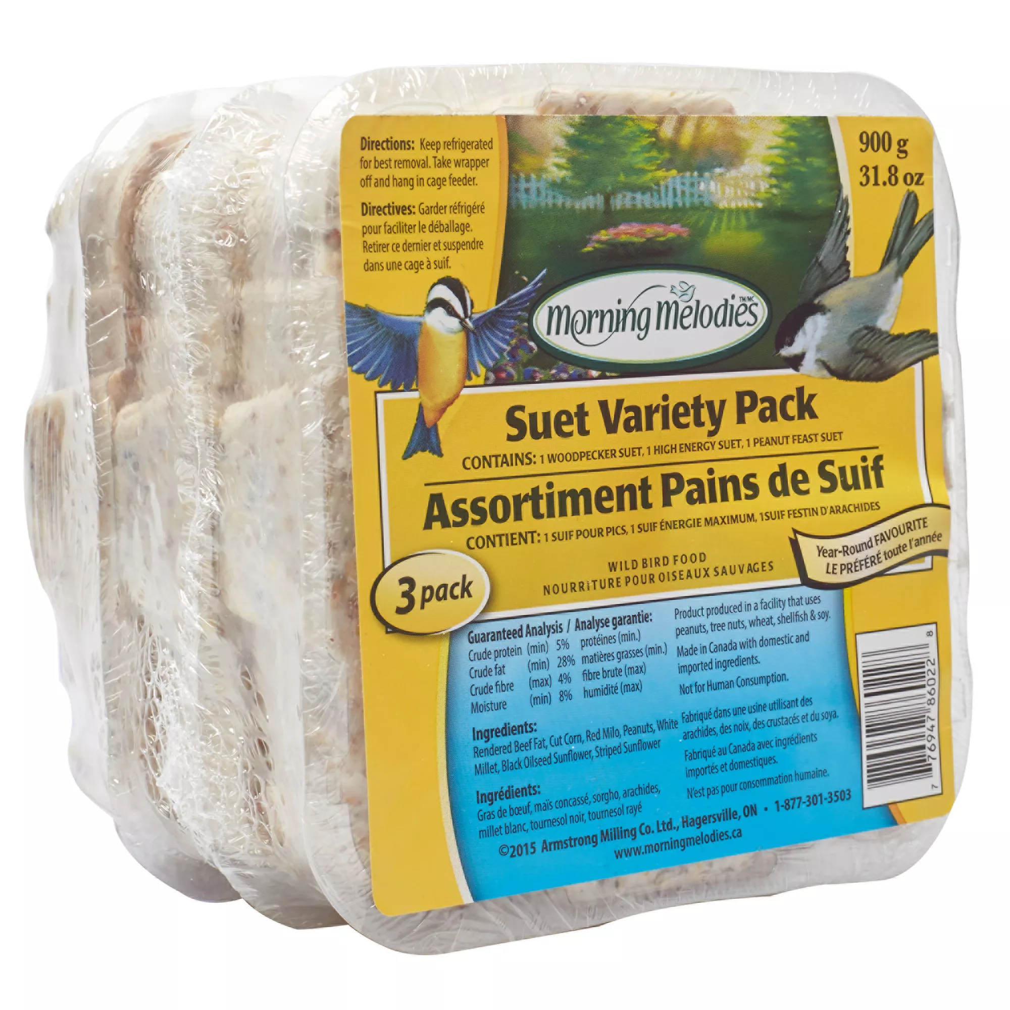 Morning Melodies&trade; Suet Variety Pack - 3 Pack