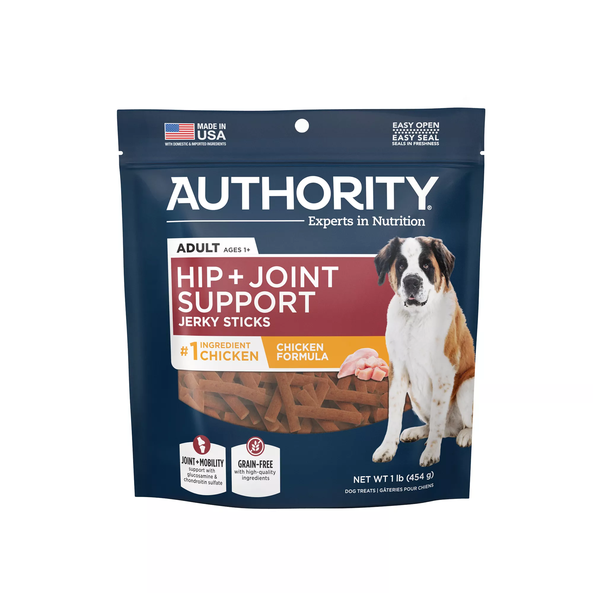 Authority® Hip & Joint Support Jerky Sticks Dog Treats - Grain Free