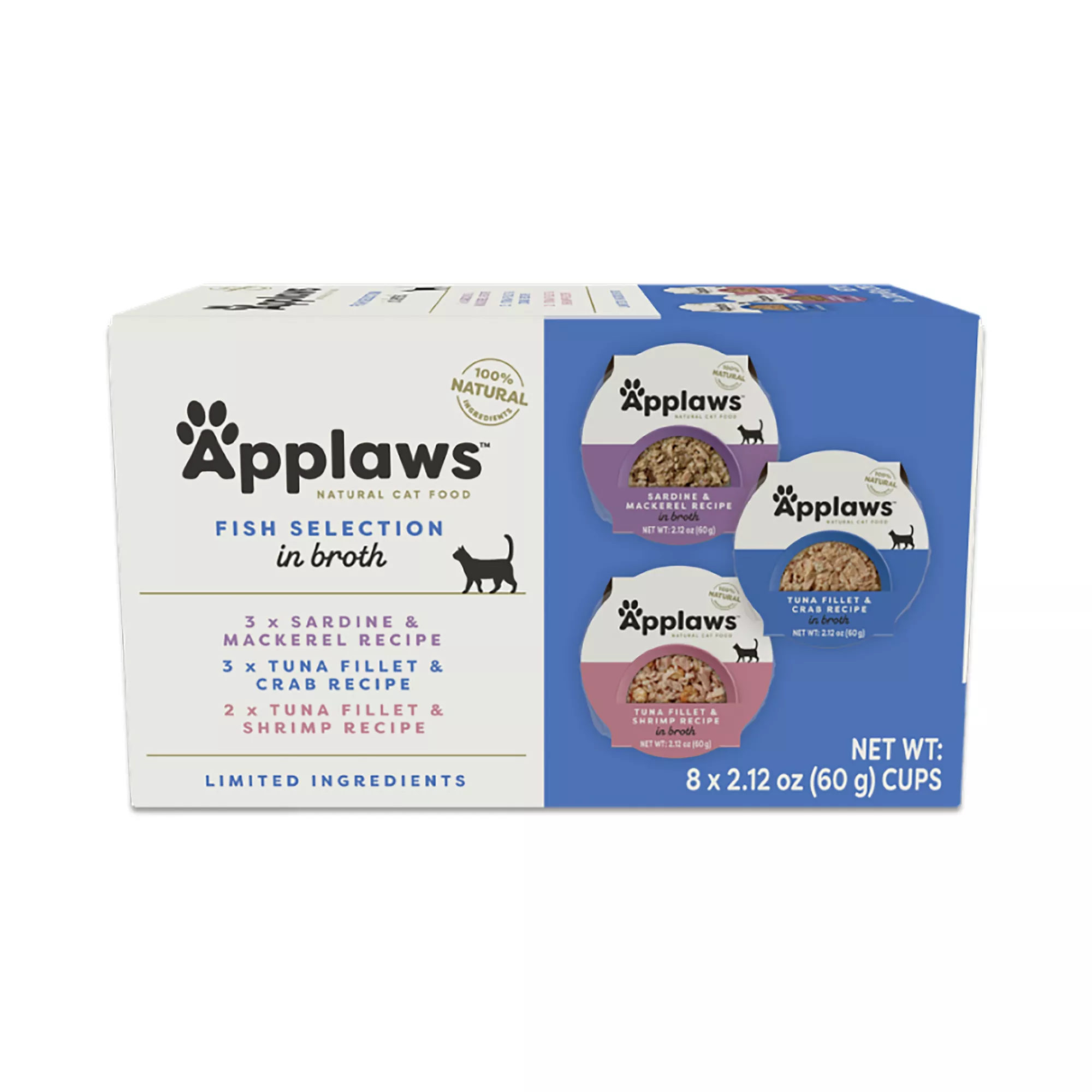 Applaws Wet Cat Food - Natural, Limited Ingredient, Multipack 8 ct