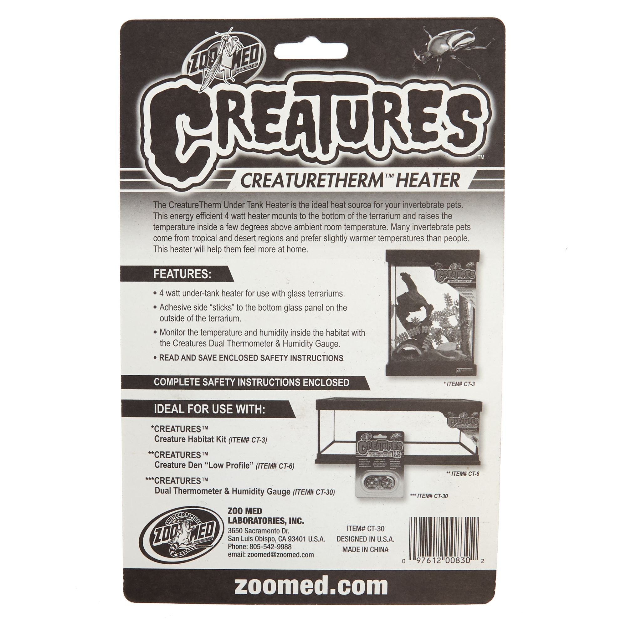 Zoo Med Creatures Creaturetherm Reptile Heater Terrarium Heater - 4 watt - thumbnail 2