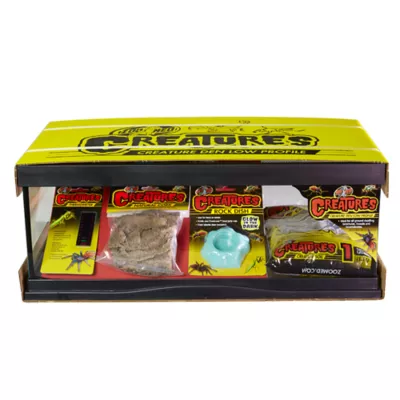 Product Zoo Med Creatures Creature Den Low Profile Reptile Terrarium