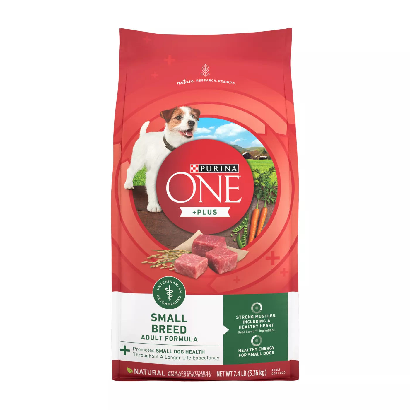 Purina ONE Plus Small Breed Adult Dog Dry Food Lamb No Artificial Colors No Artificial Flavors