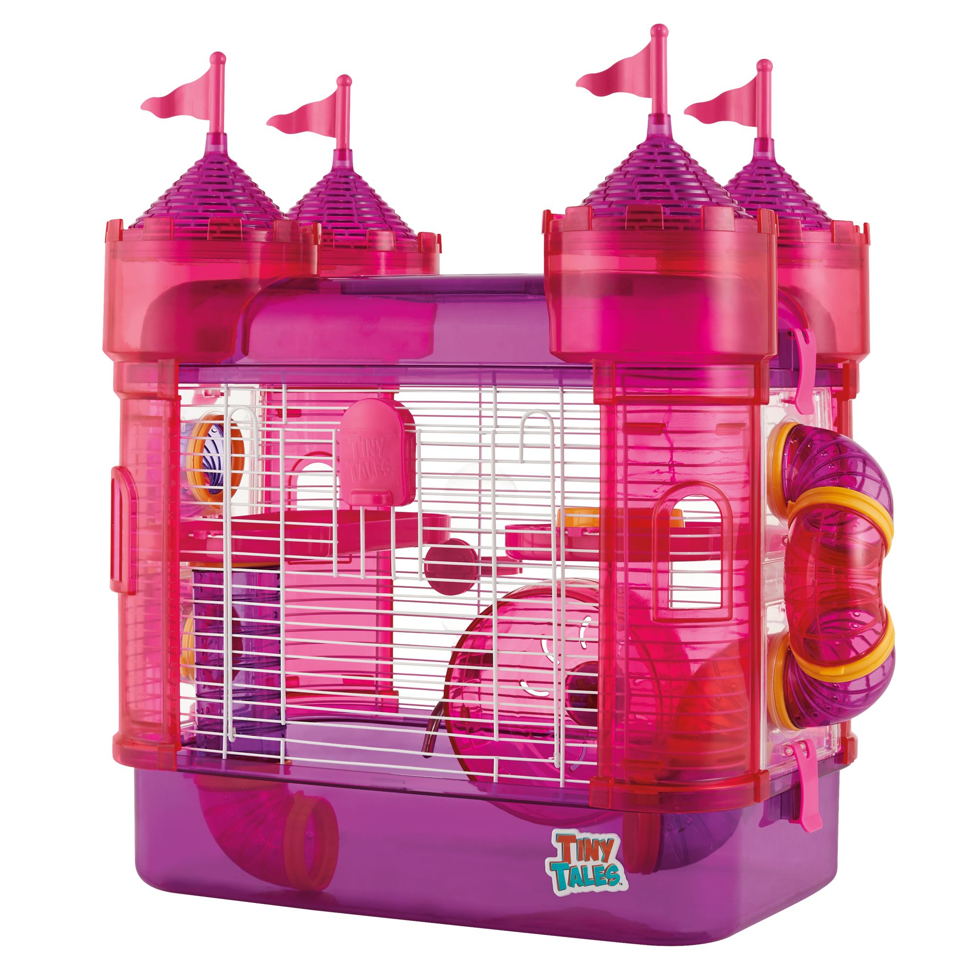 pink hamster cage