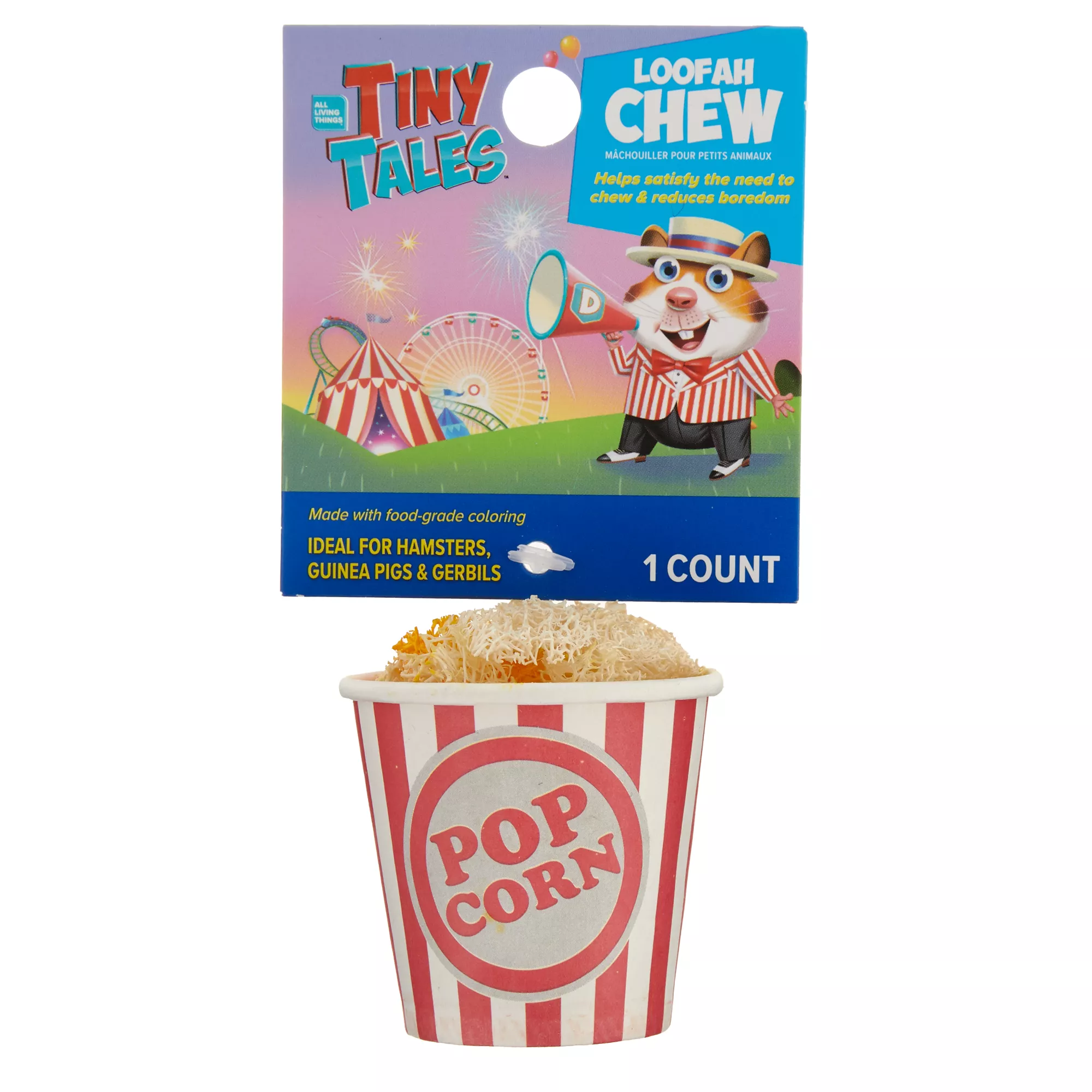 Tiny Tales&trade; Popcorn Small Pet Loofah Chew