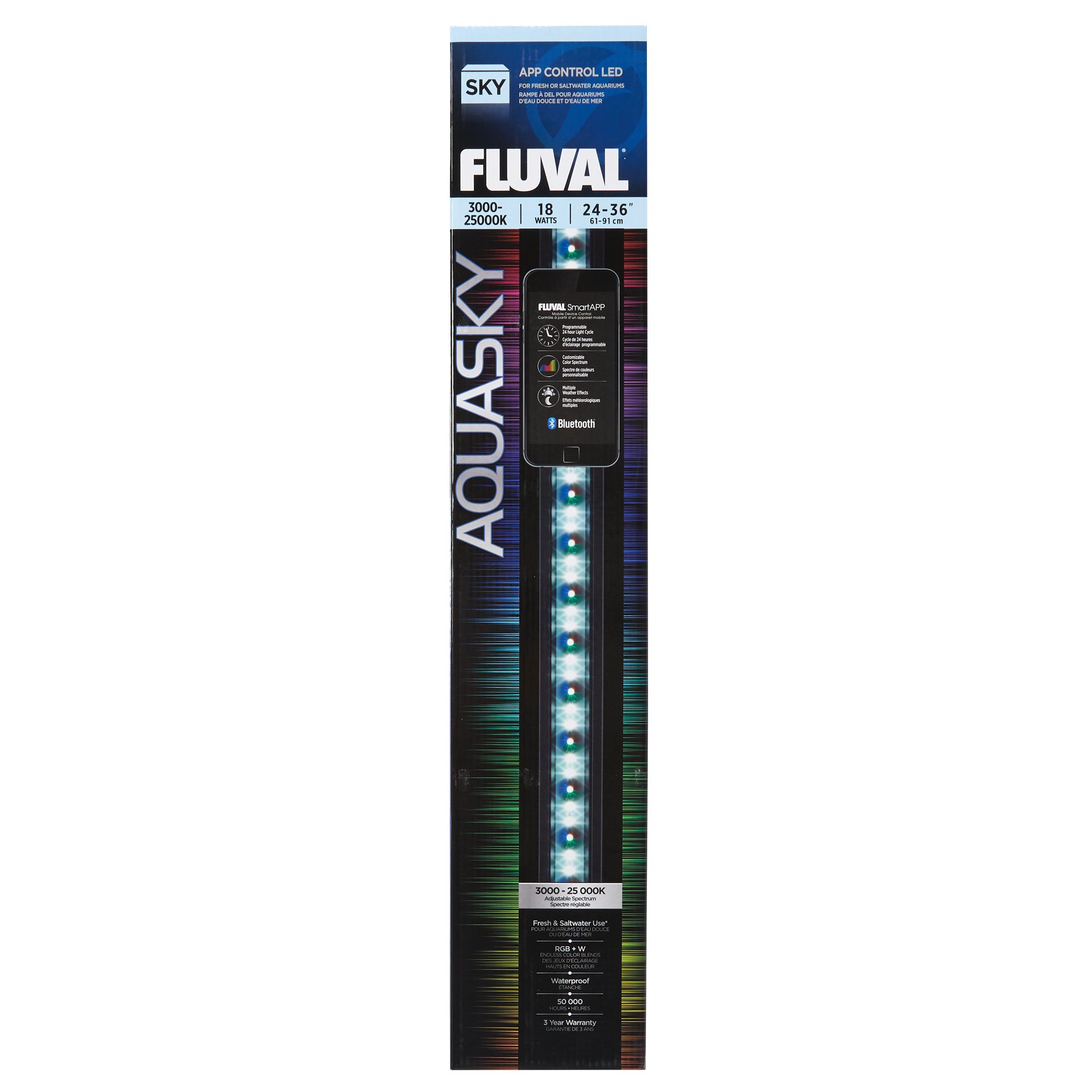 Fluval Aquasky Led Aquarium Bluetooth Light With Fluvalsmart App