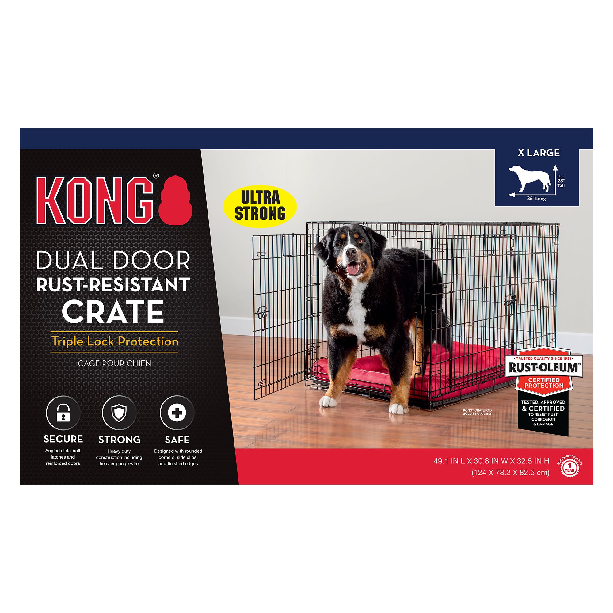 Kong Dual Door Rust Resistant Dog Crate Dog Carriers Crates Petsmart