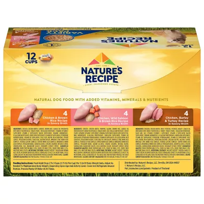 Product Nature's Recipe Adult Wet Dog Food - Chicken, Salmon, Turkey