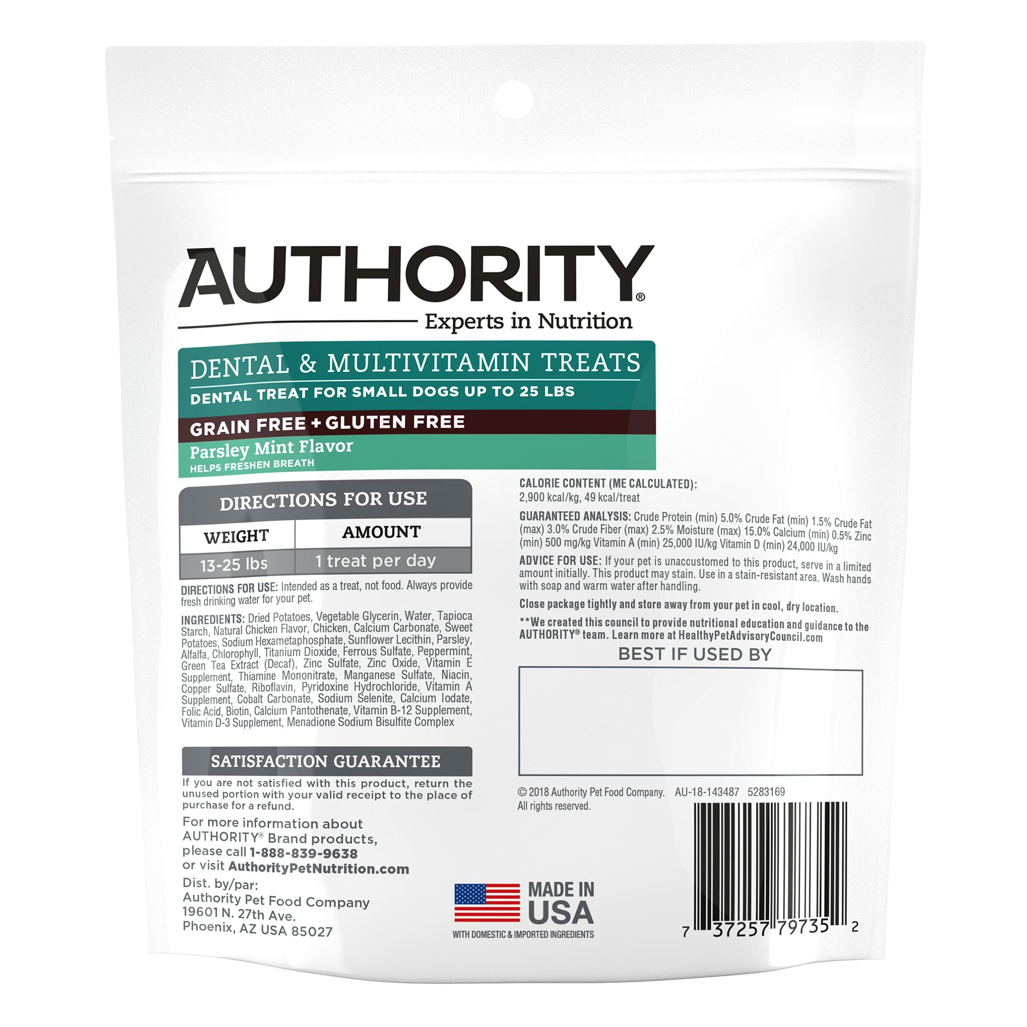 authority dental chews