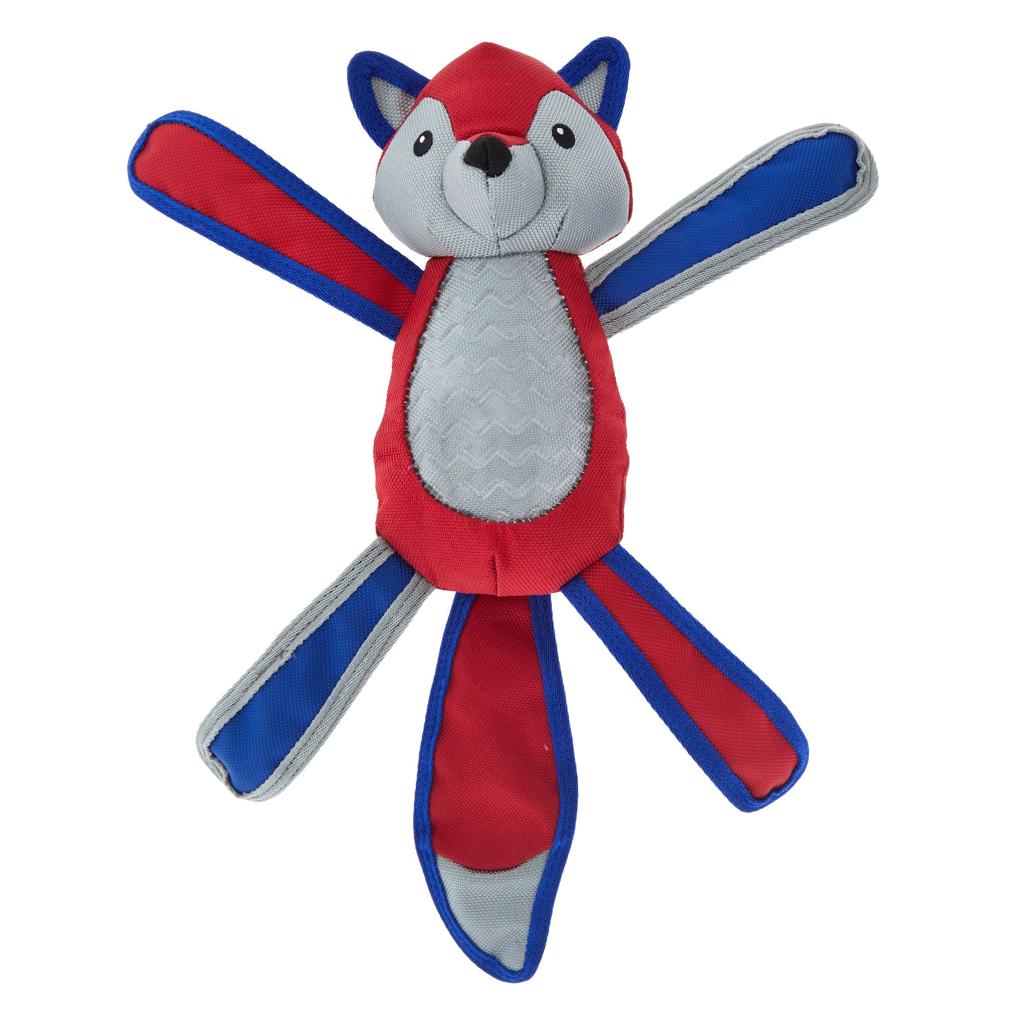 Top Paw® Tuff Fox Dog Toy Plush, Squeaker dog Interactive Toys