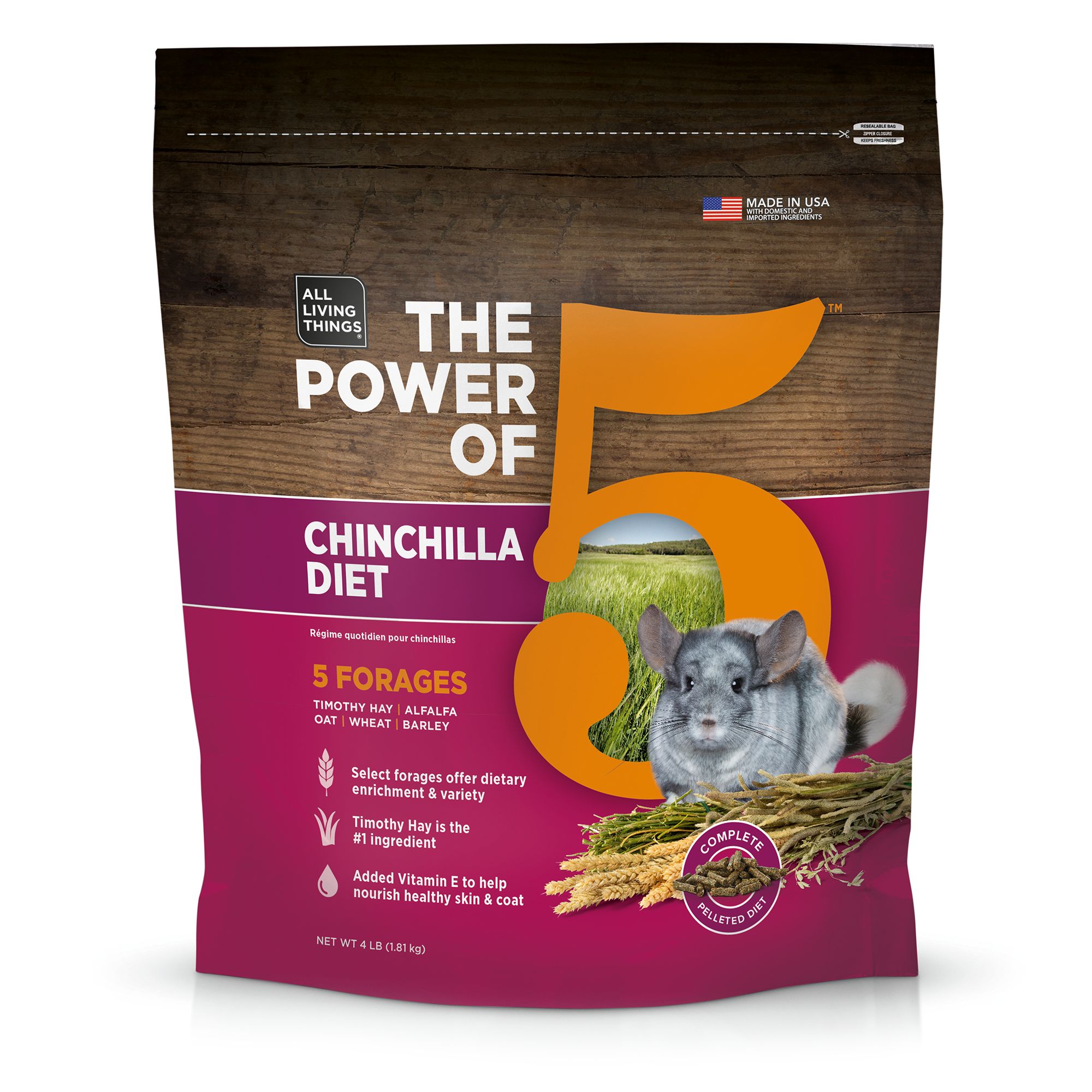 All Living Things The Power Of 5 Trade Chinchilla Diet Small Pet Food Petsmart