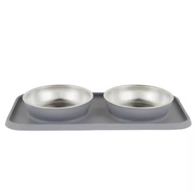 Product Top Paw® Stay-Put Bowl & Mat Set