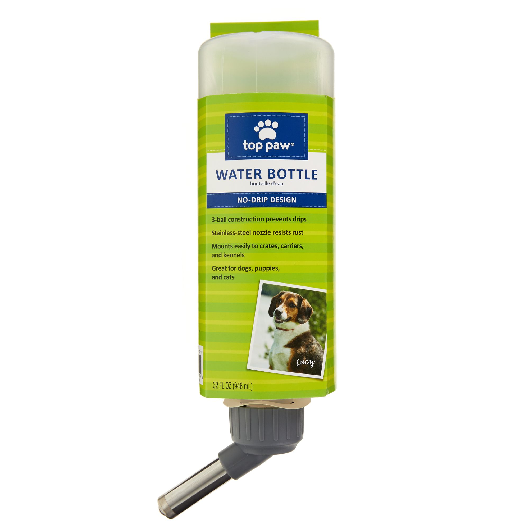 Top Paw® No-Drip Crate Water Bottle 