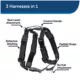 Product PetSafe® 3 in 1 Harness with Two Point Control Leash - No-Pull Harness -  Black