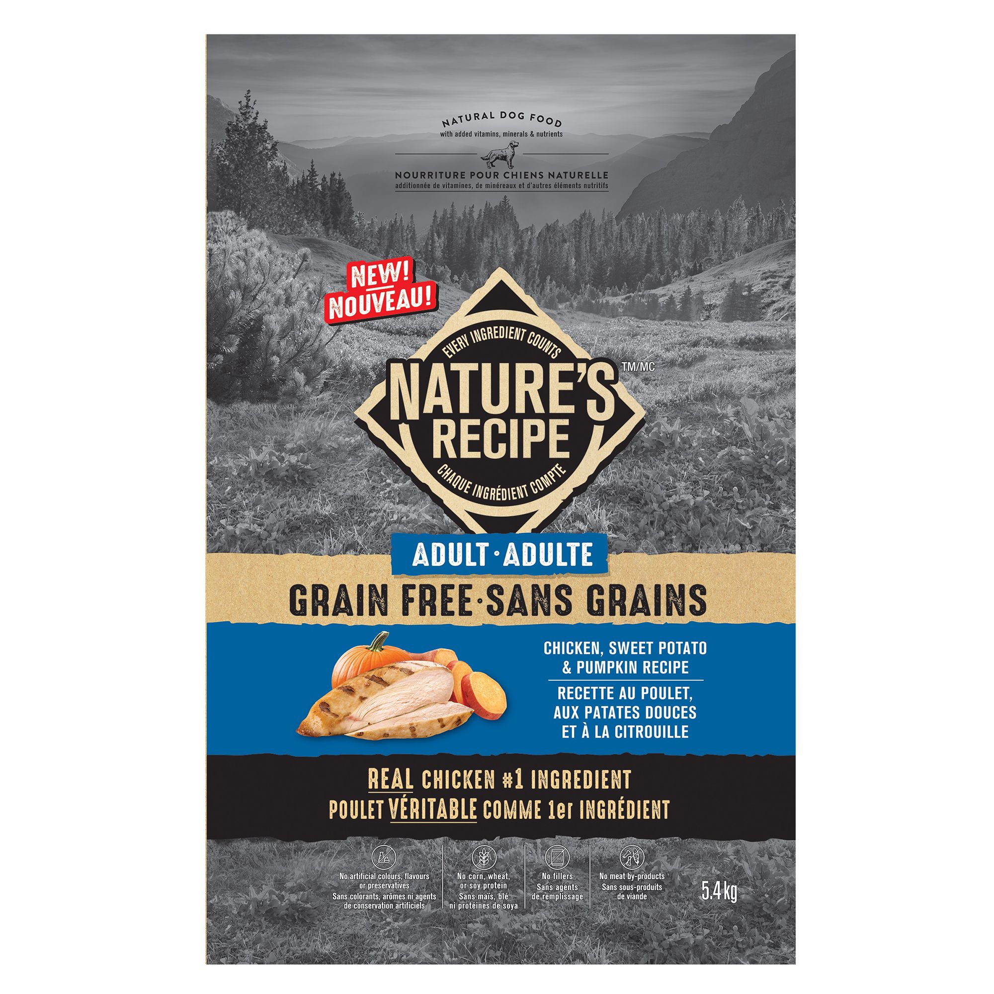 Chicken Sweet Potato Dog Food Nature's Recipe Grain Free Small Breed ... - Grain Free Sweet Potato Dog Food For Anxious Breeds