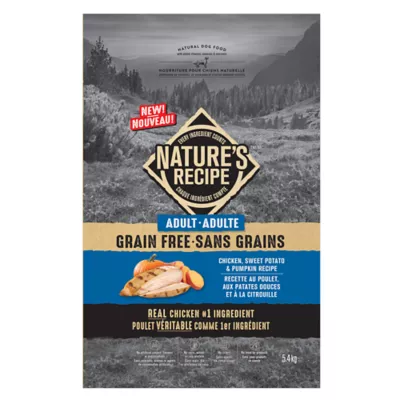 Nature's Recipe Grain Free Adult Dog Food - Chicken, Sweet Potato & Pumpkin - Image 1