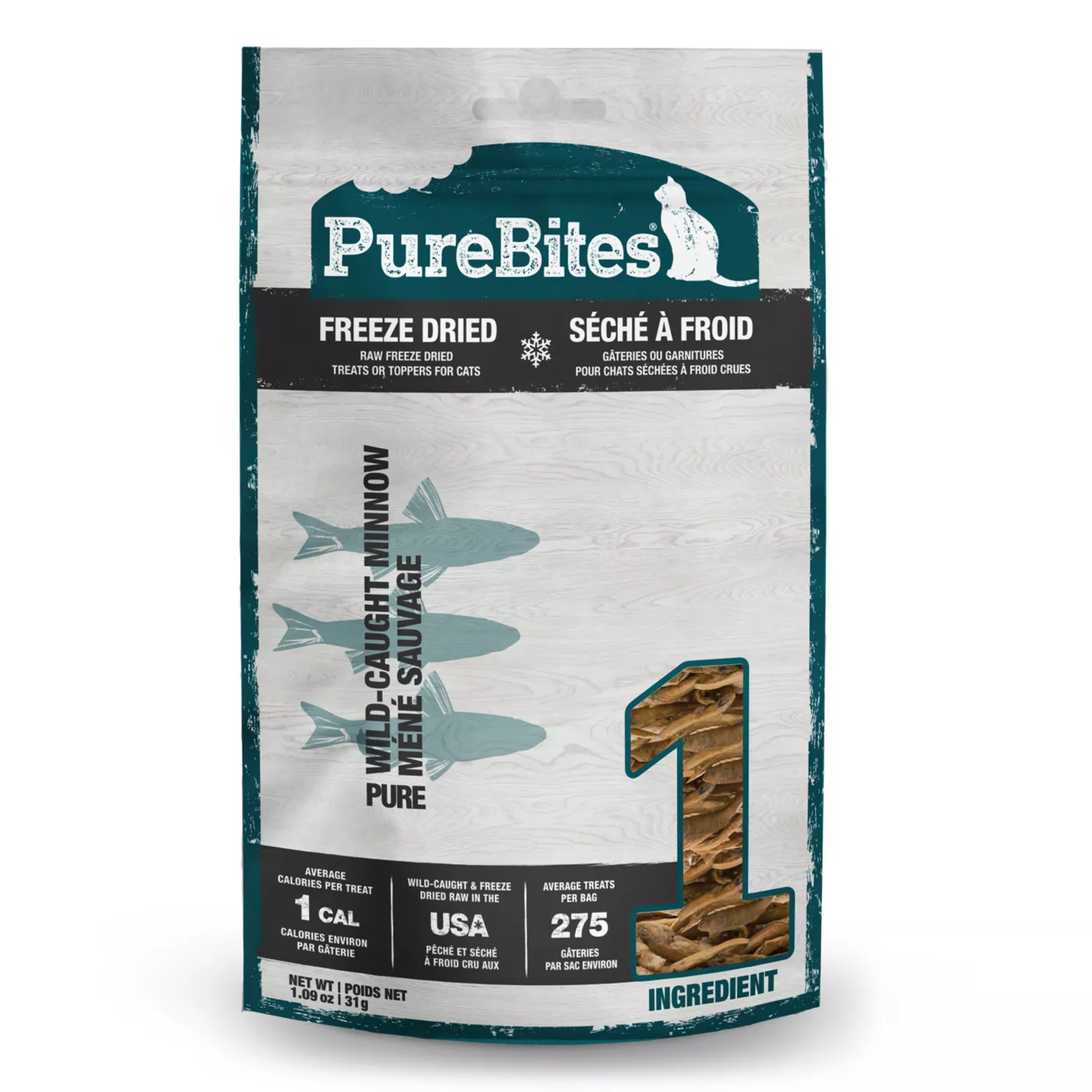 Purebites Freeze Dried Cat Treat Minnow