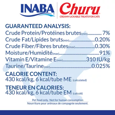 Product Inaba Churu Puree Lickable Cat Treat Variety Pack - Tuna & Chicken, 50 Count