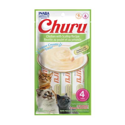 Inaba Churu Chicken Puree with Scallop Cat Treat Inaba Churu Chicken Puree with Scallop Cat Treat