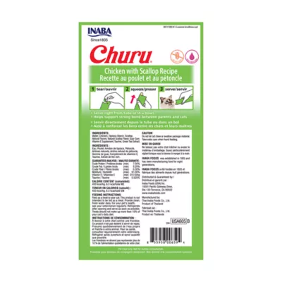 Product Inaba Churu Creamy Puree Cat Treat - Chicken with Scallop