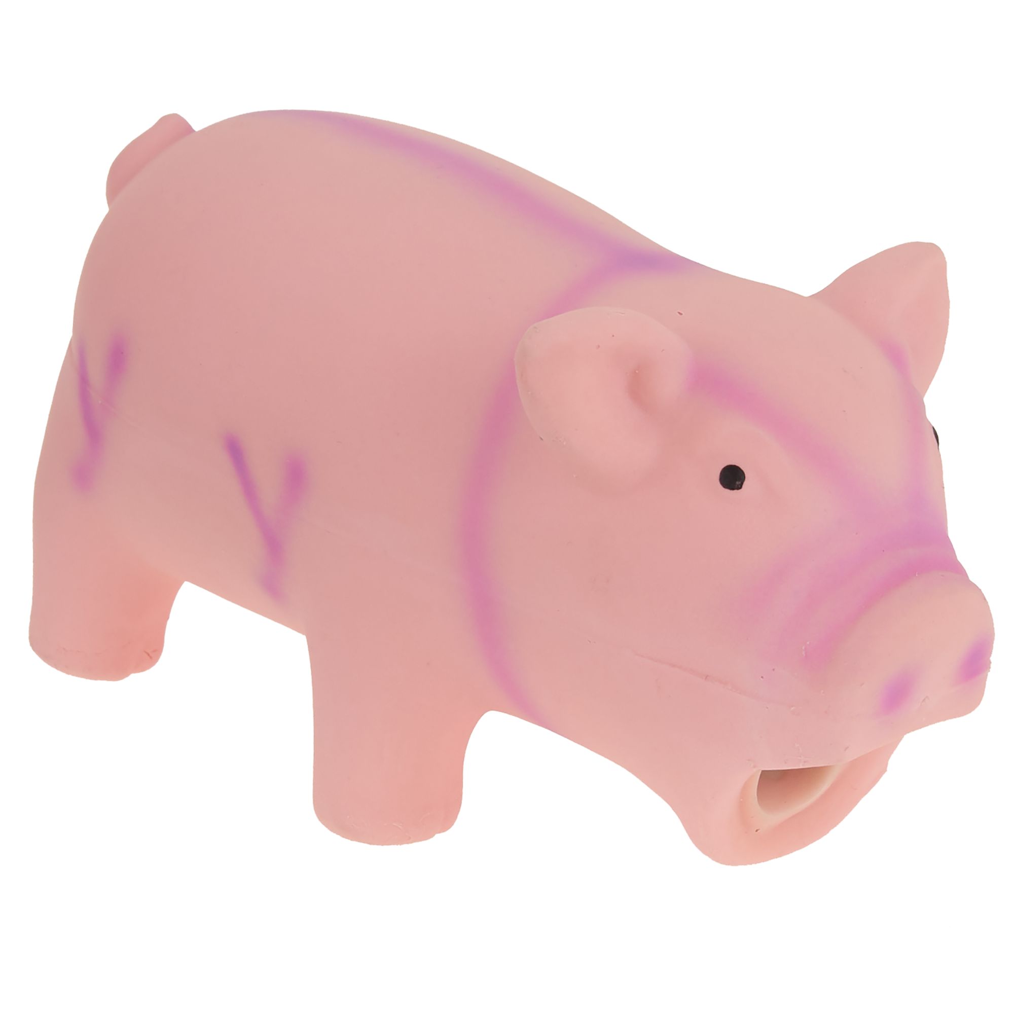 pink pig dog toy