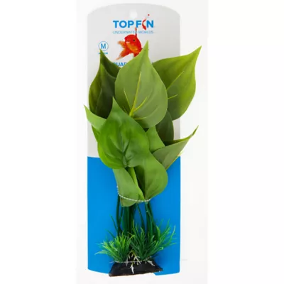 Product Top Fin® Artificial Realistic Spade Leaf Aquarium Plant - 4"