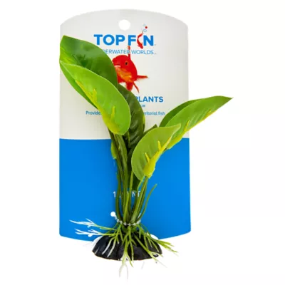 Product Top Fin® Artificial Realistic Leaf Aquarium Plant - 4"