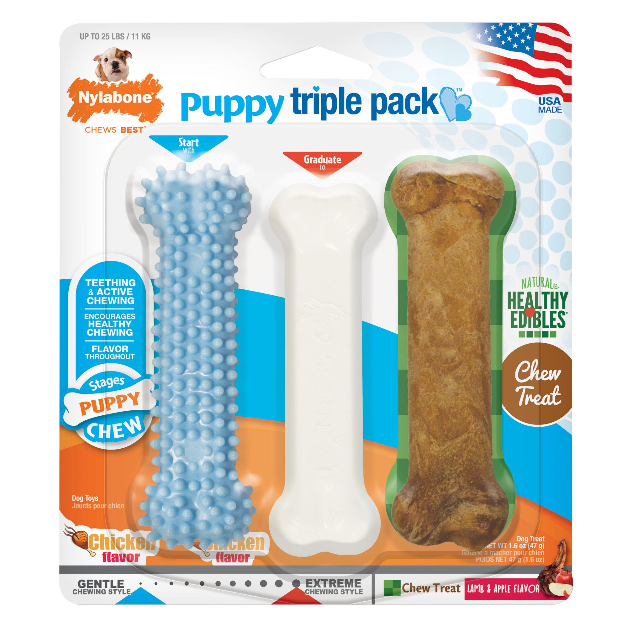 nylabone puppy triple pack