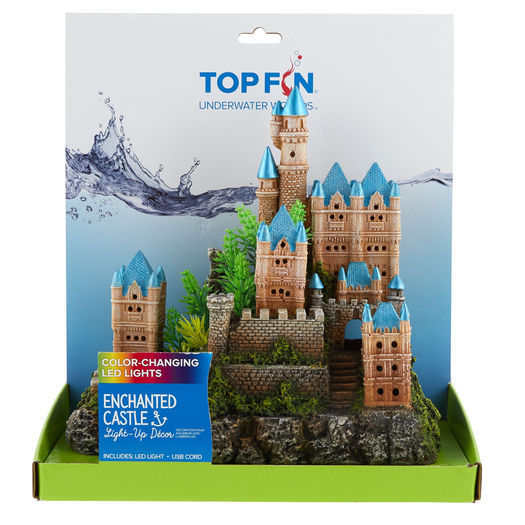 Top Fin Enchanted Castle Led Aquarium Ornament Fish Ornaments Petsmart